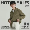 APO Men's Wear: Thickened knitted sweater for men 2023 winter, anti-pilling knitted sweater for men, loose cardigan Application Scenario